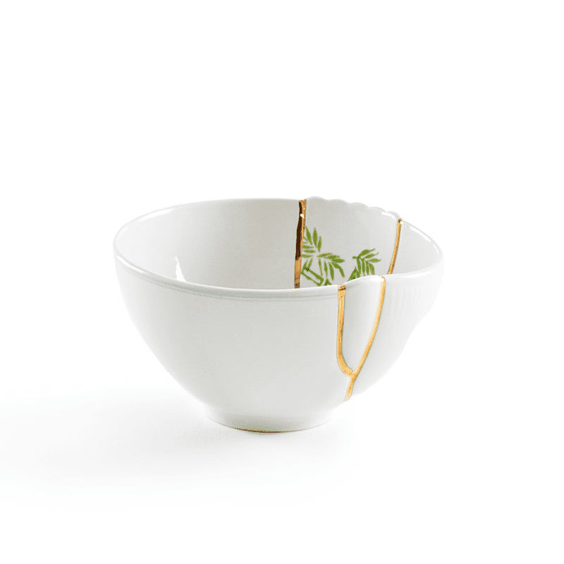 Kintsugi-n'3 fruit bowl in porcelain