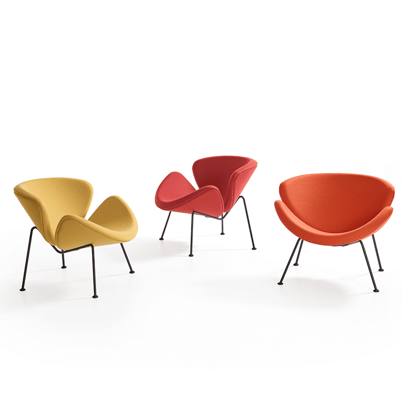 F 437B Orange Slice fauteuil - Hoog