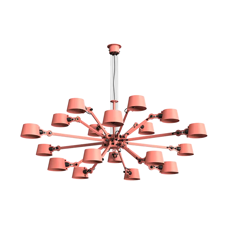 Bolt chandelier hanglamp 18 arms - Daybreak rose