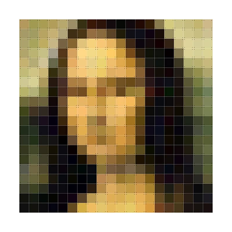 Mona Lisa pixel - large