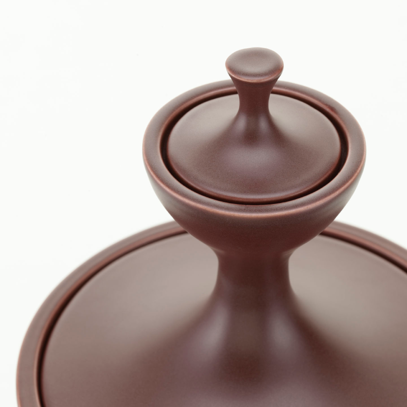 Ceramic Container No.1 - Dark aubergine