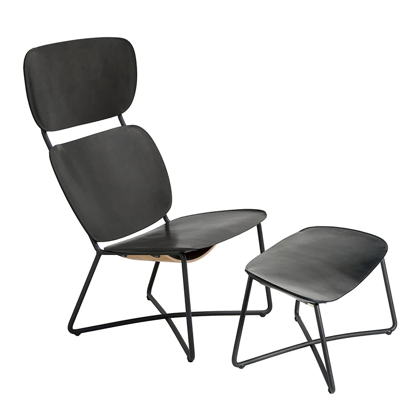 Miller High + Ottoman - Black seat/black frame