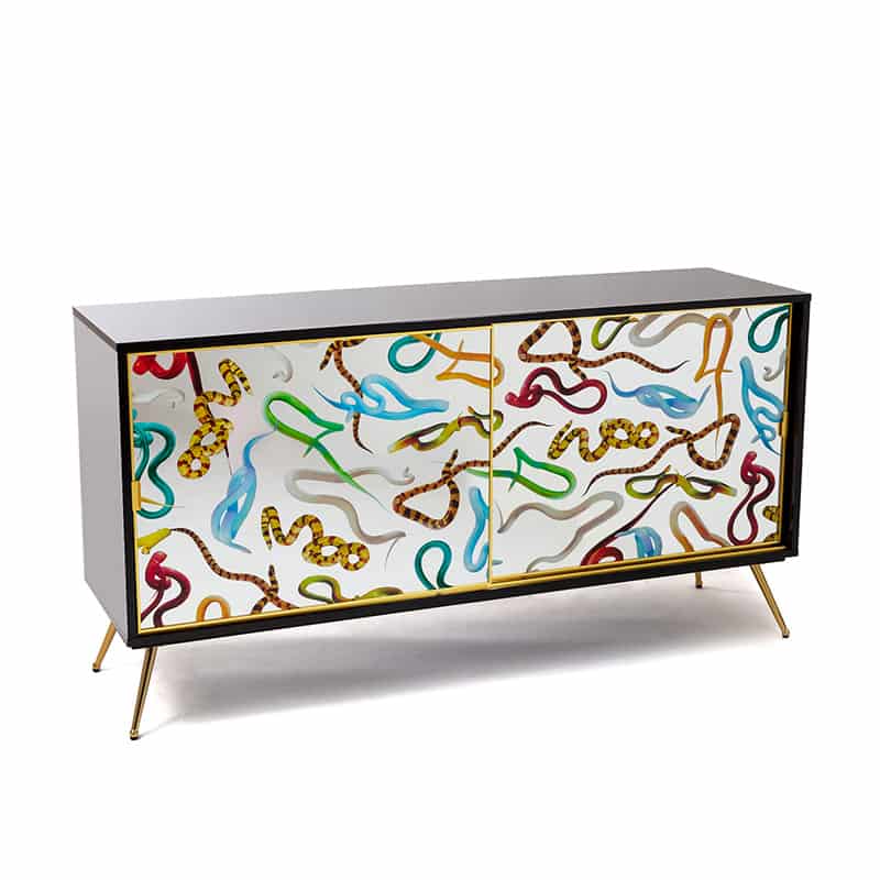 Cabinet in mdf toiletpaper - Snakes Cabinet in mdf toiletpaper - Snakes