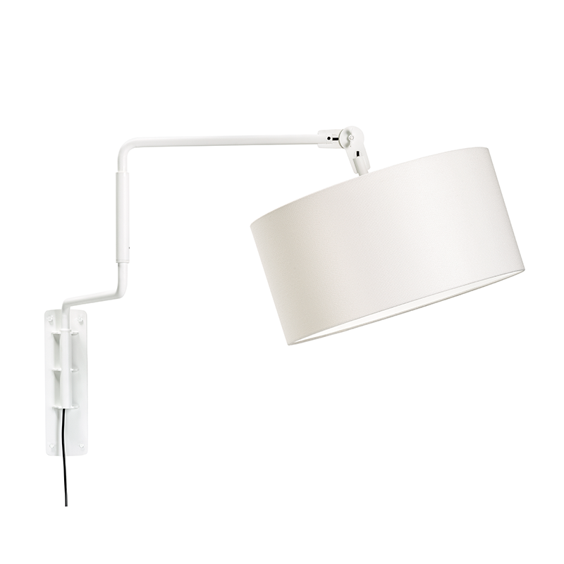 Swivel wandlamp - White/white