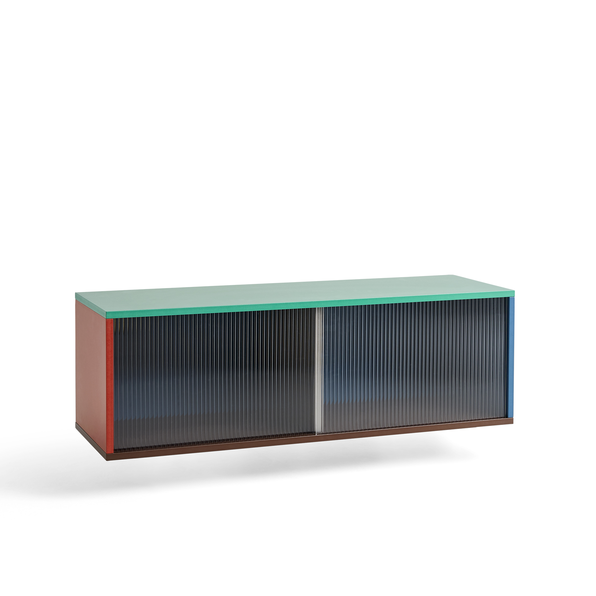 Colour Cabinet wall - Medium Multi/Glass doors