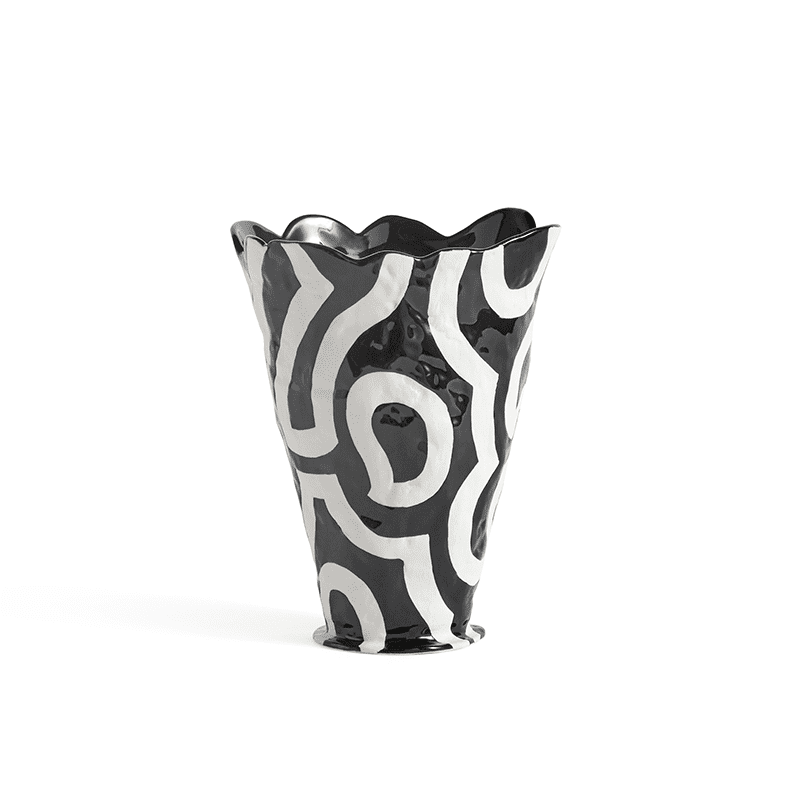 Jessica Hans Shadow Vase - Black and white