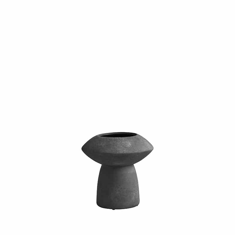 Sphere Vase Fat - Dark grey