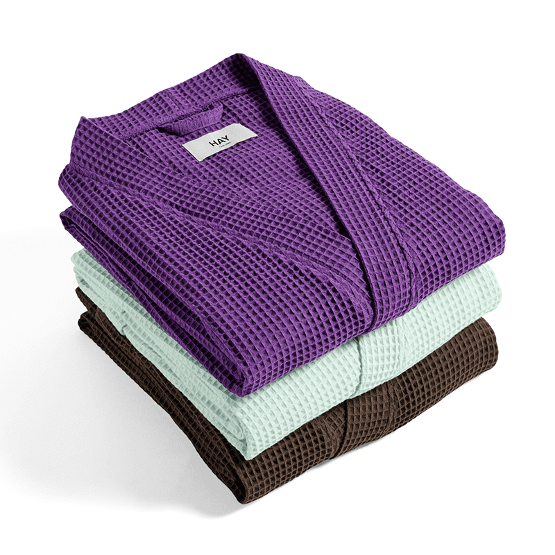 Waffle Bathrobe - Vibrant purple