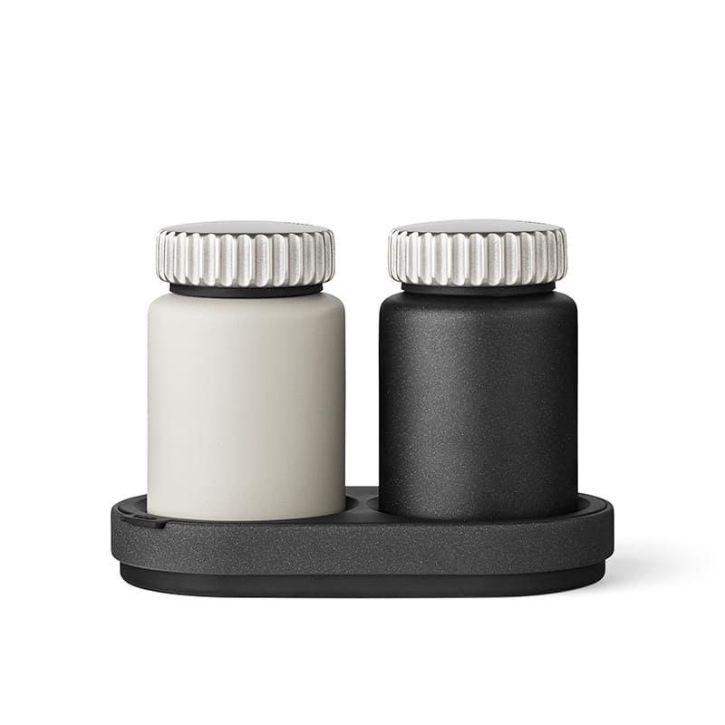 Vipp 263 Salt & pepper mill set - Grey/black