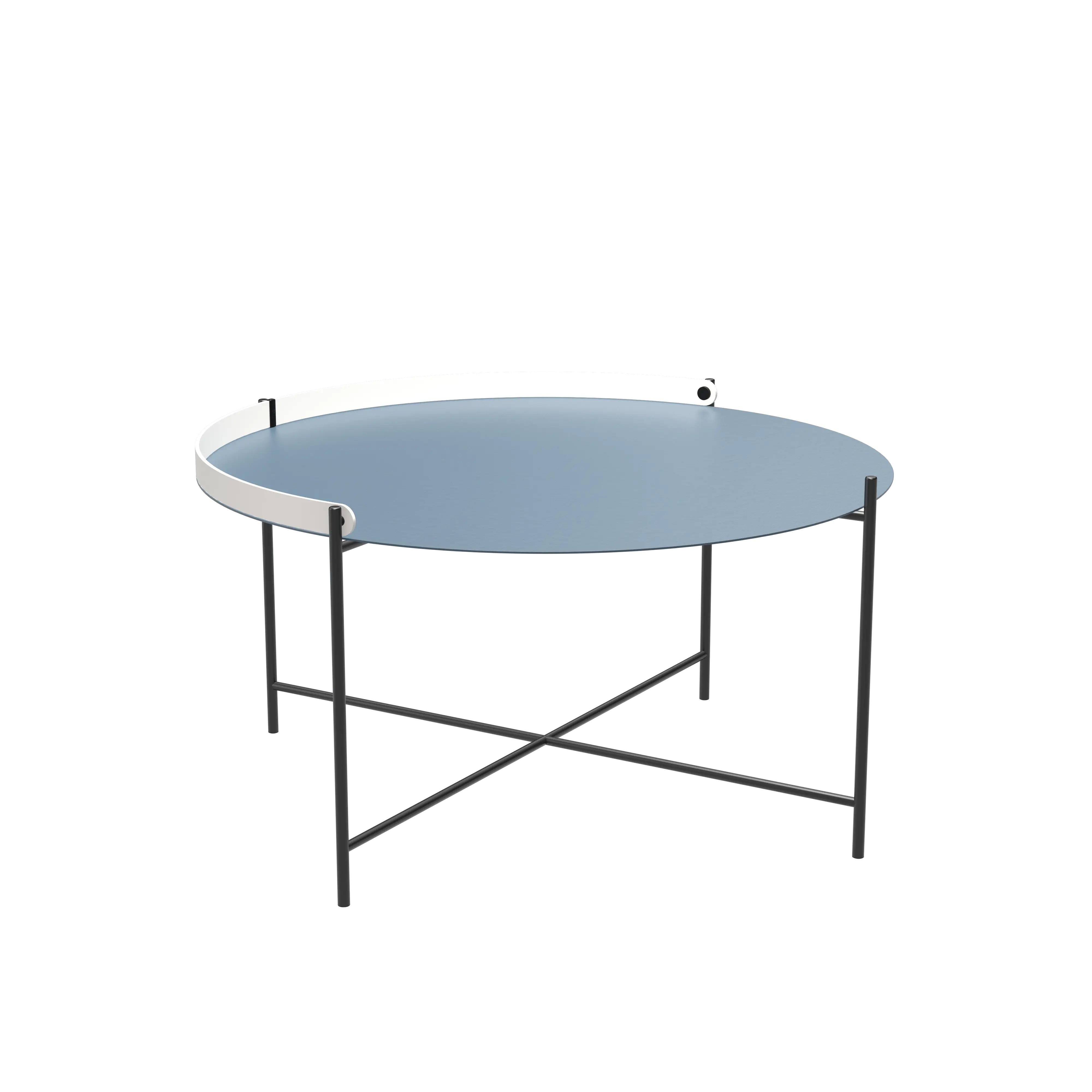 Edge tray table 76 cm - Pigeon blue