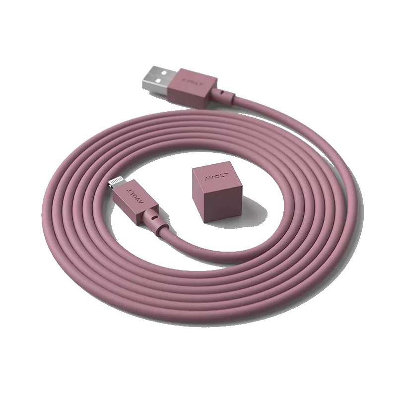 Cable 1 (USB A to lightning) - Rusty Red