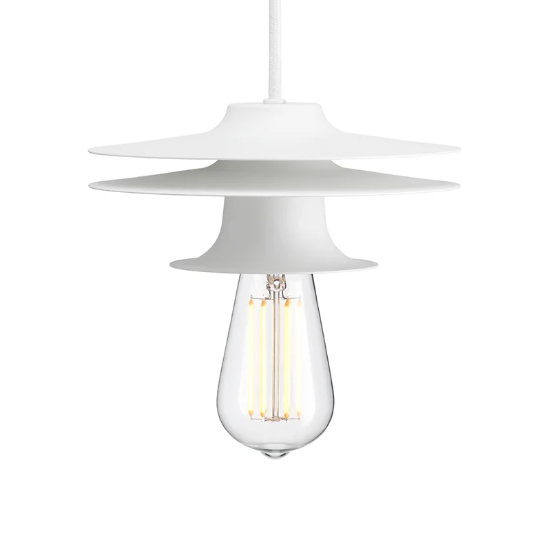 Firefly 3 shades 1 high hanglamp - White