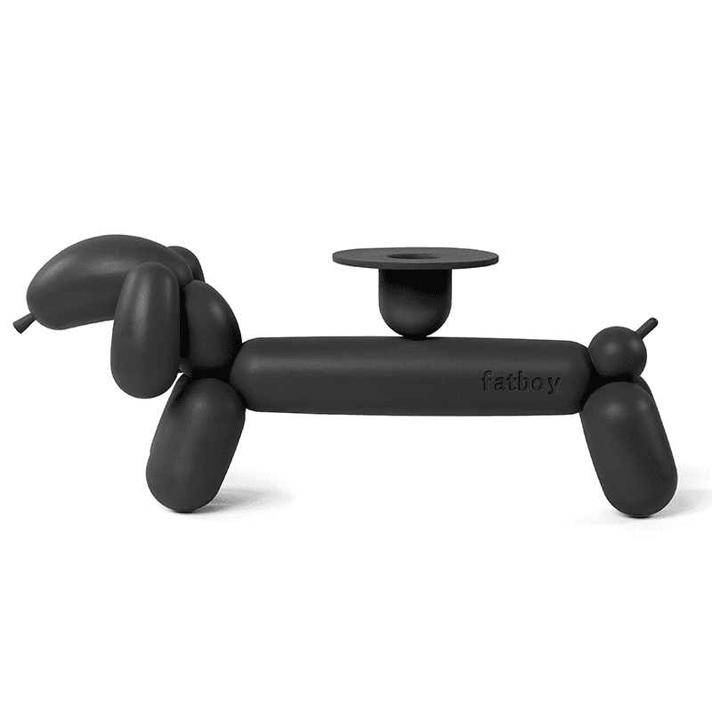 Can-dog kandelaar - Anthracite