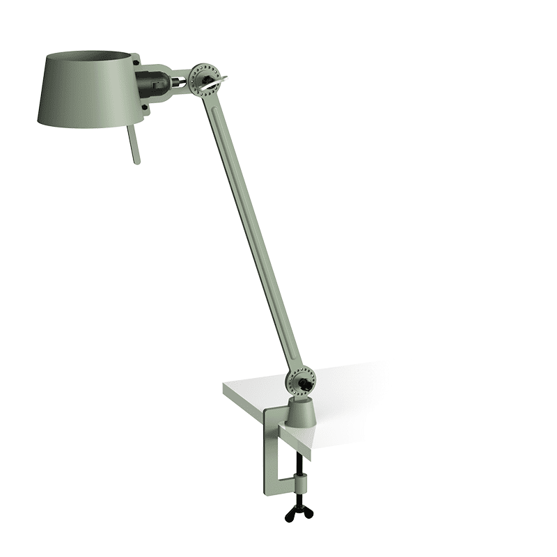 Bolt bureaulamp 1arm clamp - Flux green