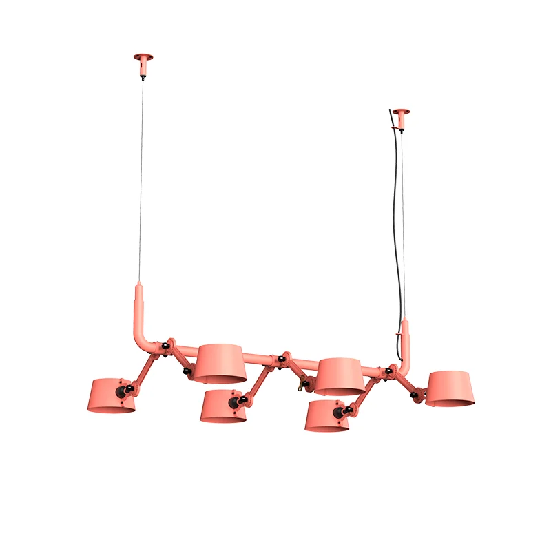 Bolt 6-pack hanglamp - Daybreak rose