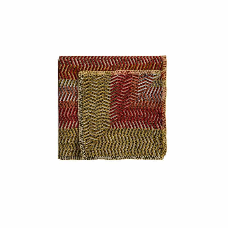 Fri half size throw - Summer red