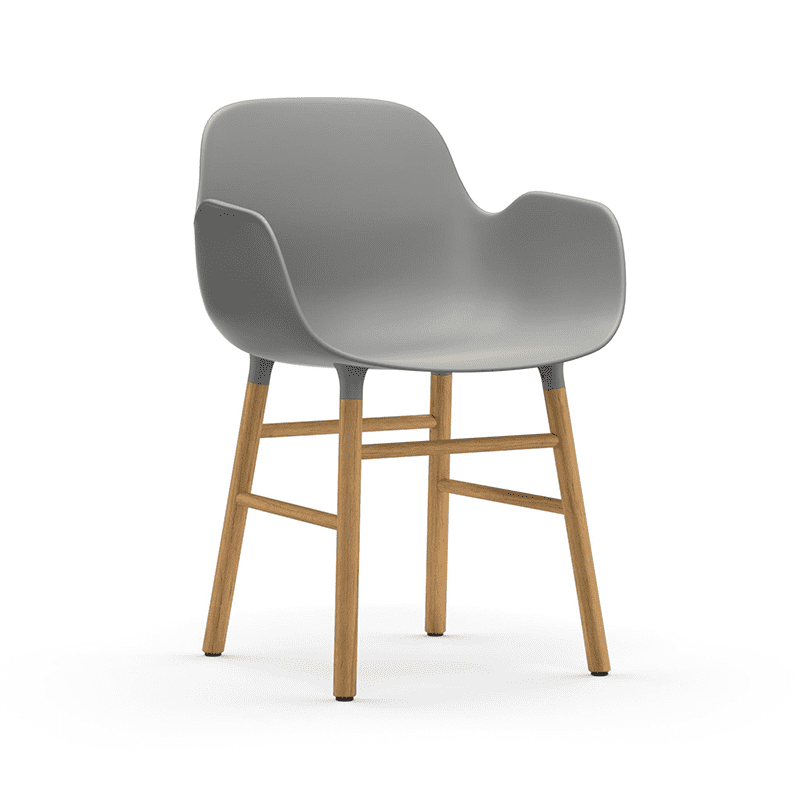 Form Armchair Grey/Oak