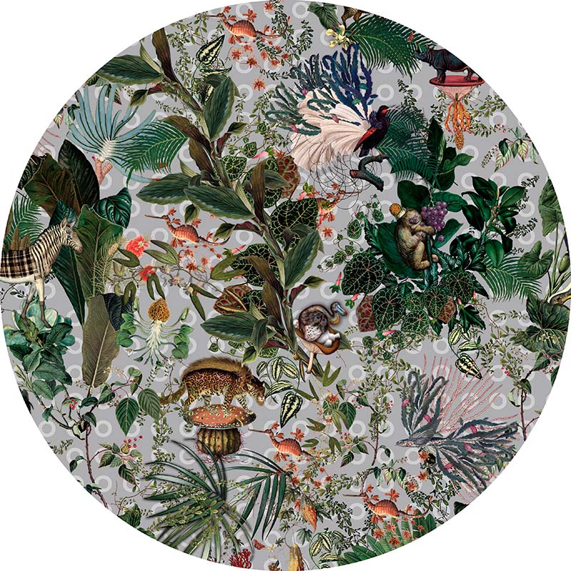 Vloerkleed Menagerie of Extinct Animals - Cloud