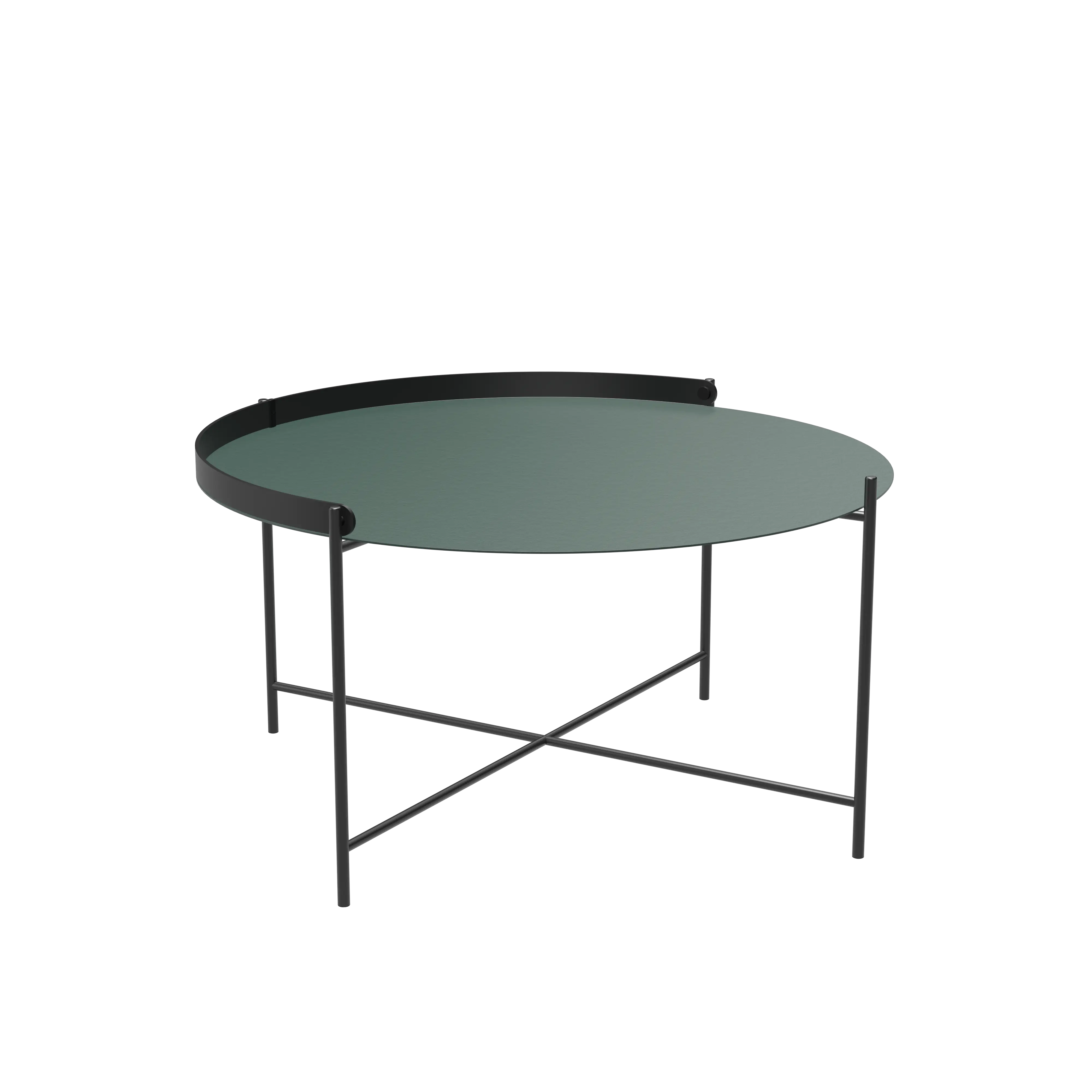 Edge tray table 76 cm - Pine green