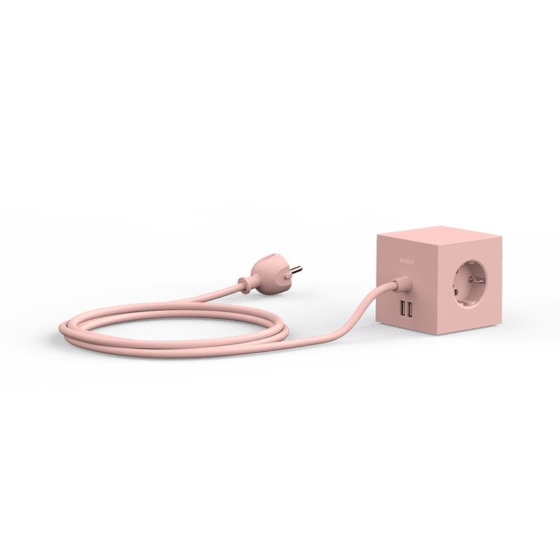 Square 1 USB & Magnet - Old Pink
