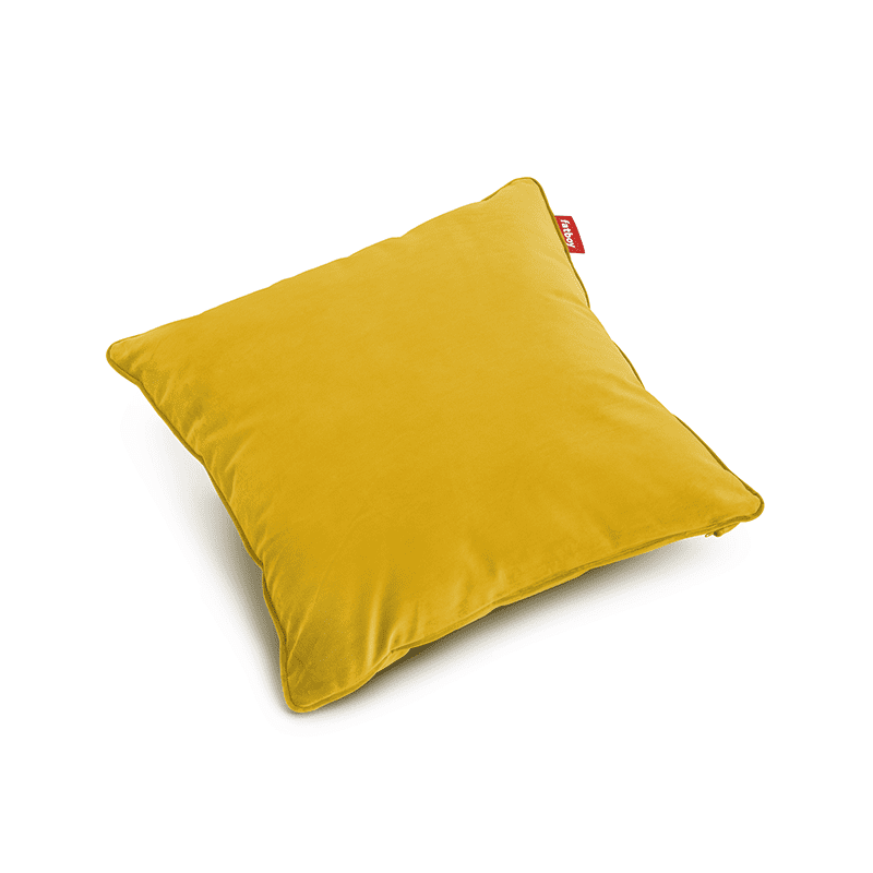 Square pillow velvet recycled - Gold honey