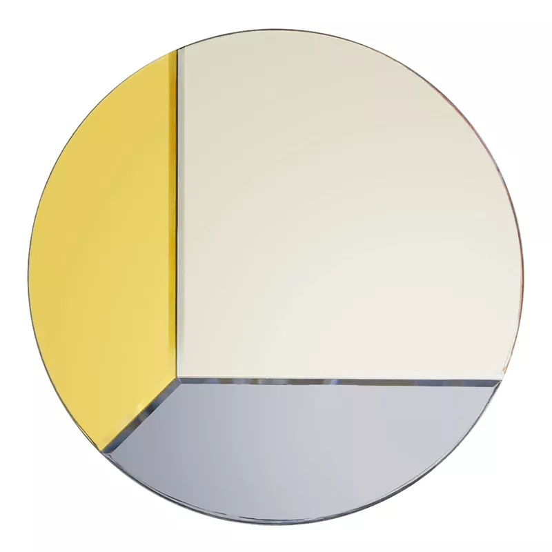Mosaic Round Mirror XL - Gold