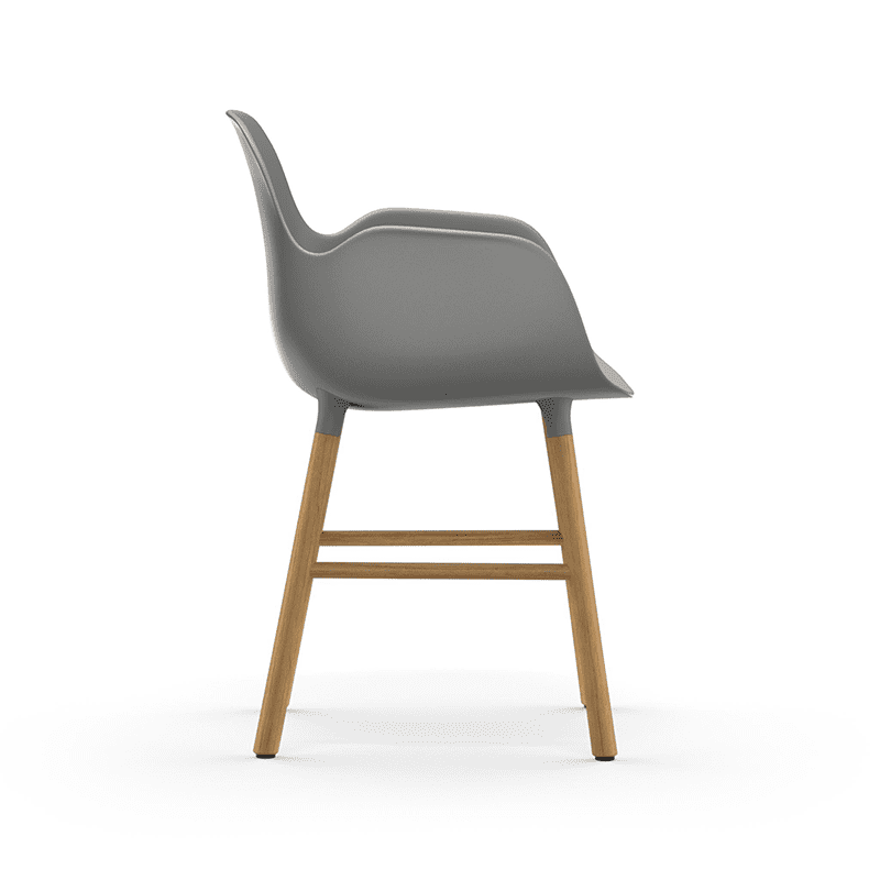 Form Armchair Grey/Oak
