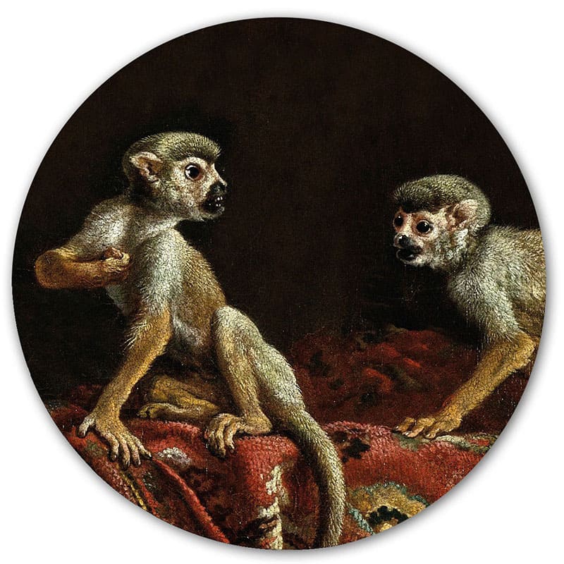 Magneet sticker - Two little monkeys