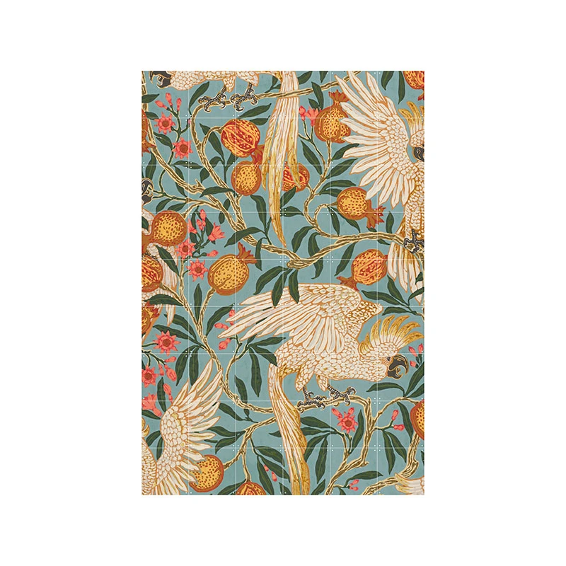 Cockatoo and Pomegranate Wallpaper - large