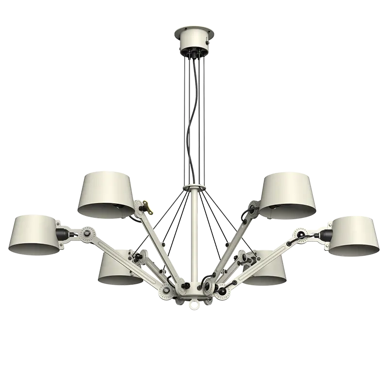 Bolt chandelier hanglamp 6 arm - Ash grey