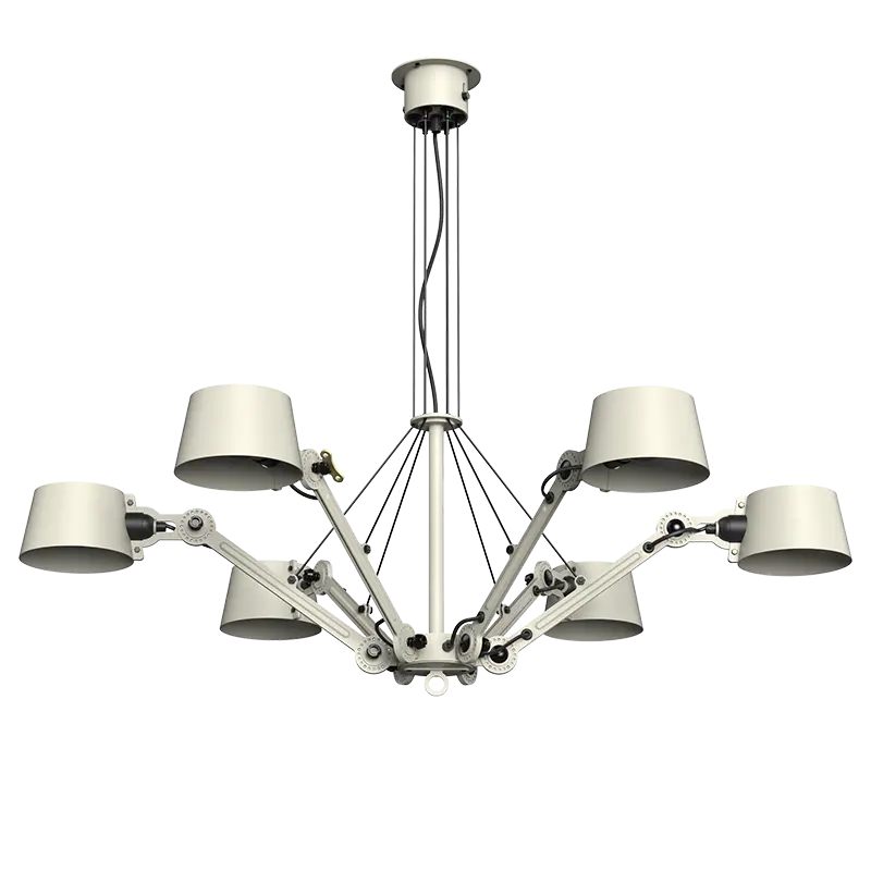 politicus Herdenkings Tragisch Tonone Bolt chandelier 6 arm ash grey | Combo Design