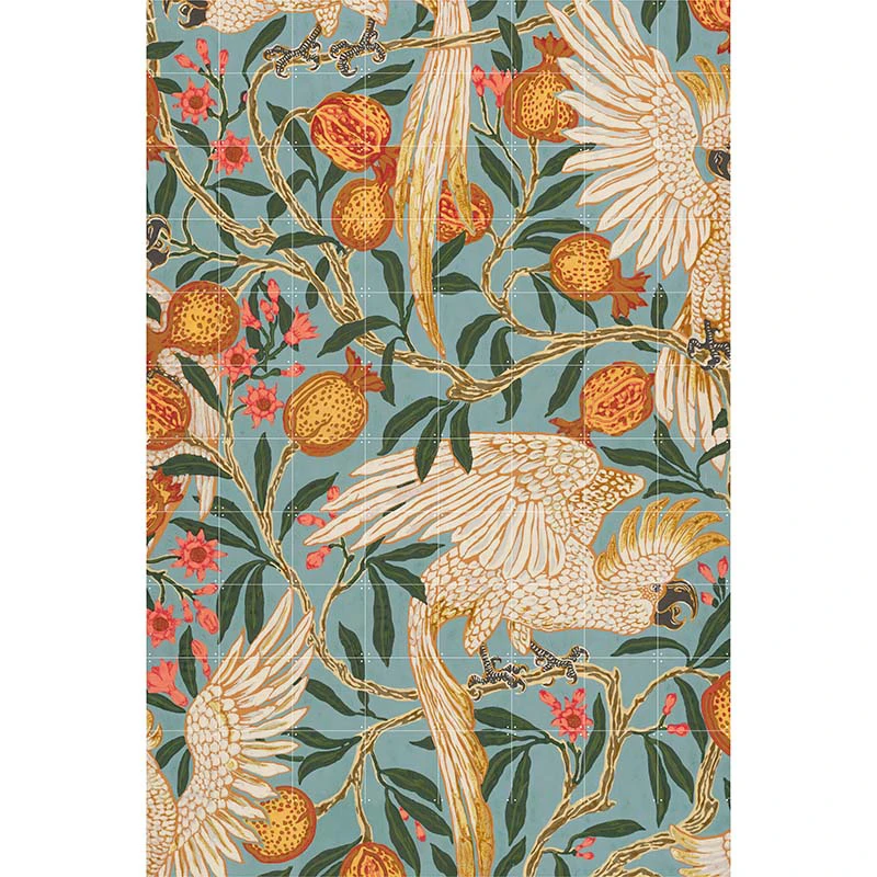 Cockatoo and Pomegranate Wallpaper - extra large