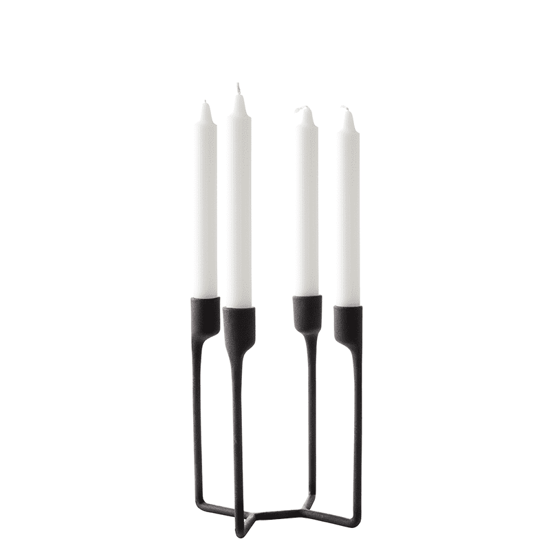 Heima 4-armed Candlestick - Black