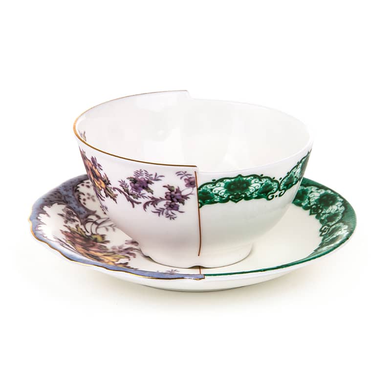 Hybrid-isidora teacup with saucer in porcelain