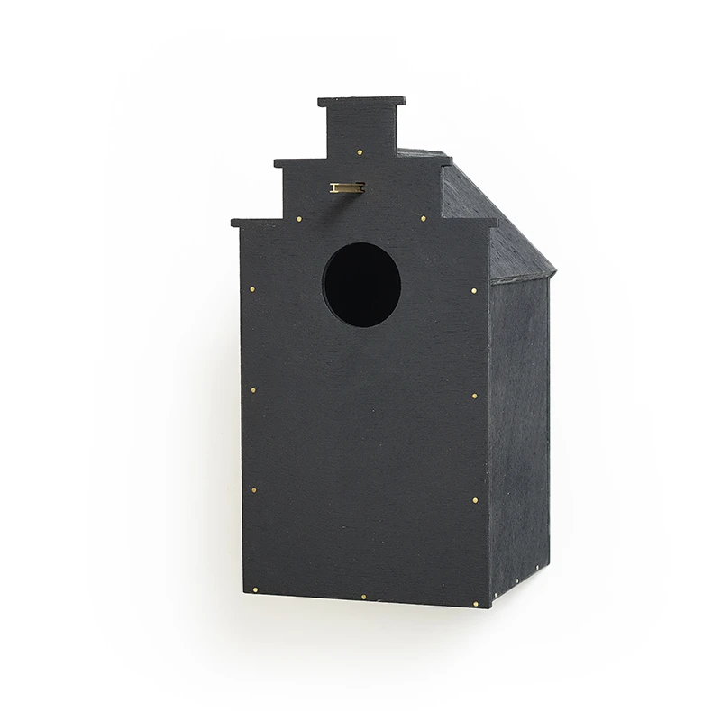 Canal Stepped Gable birdhouse - Black