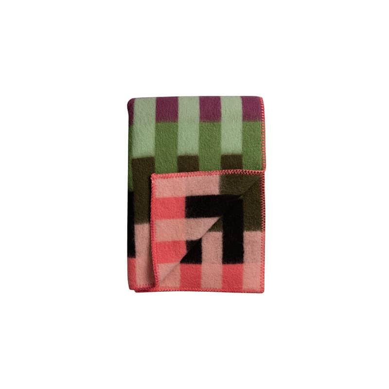 Asmund Bold large throw - Pink/green