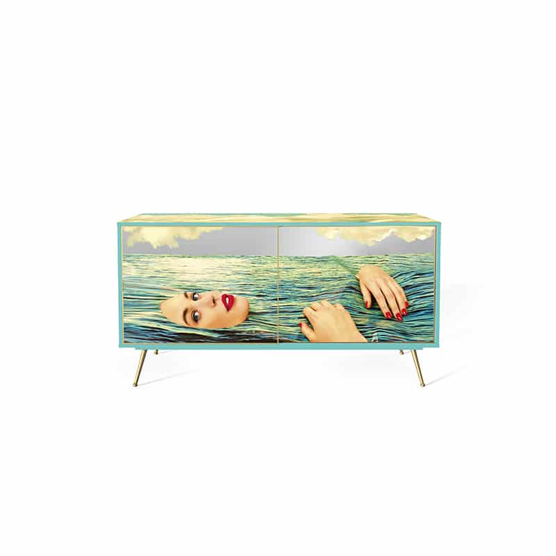 Cabinet in mdf toiletpaper - Sea girl