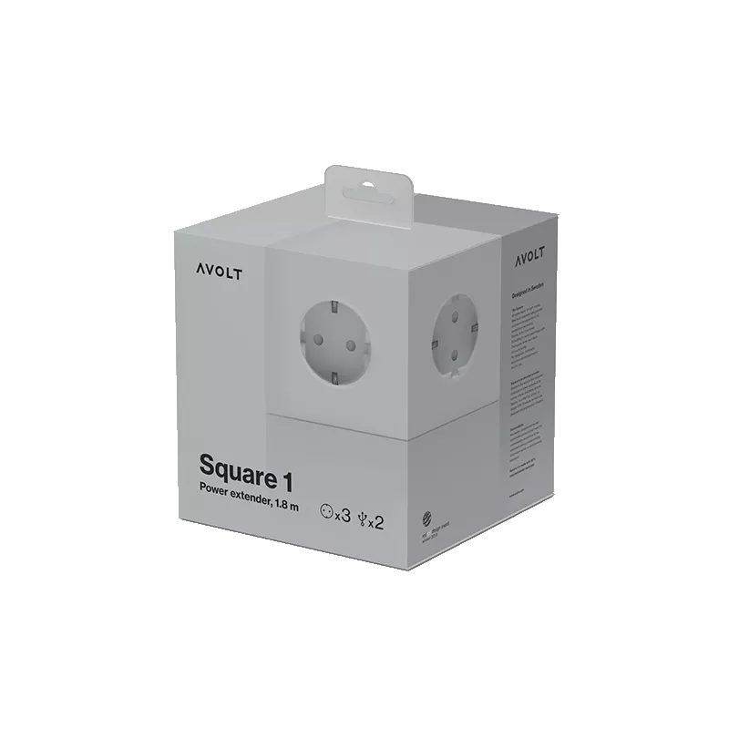 Square 1 USB & Magnet - Gotland Grey