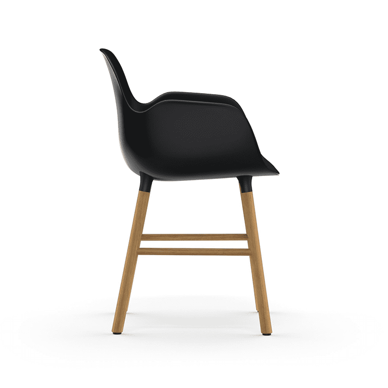 Form Armchair Black/Oak