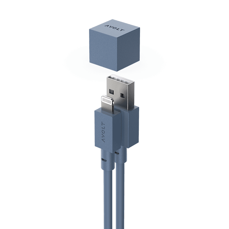 Cable 1 (USB A to lightning) - Ocean Blue