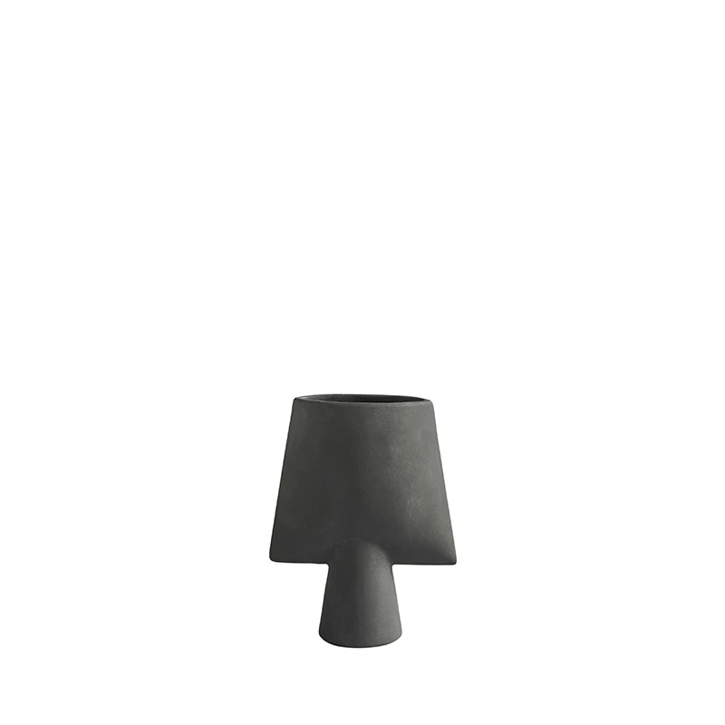 Sphere Vase Square mini - Dark grey