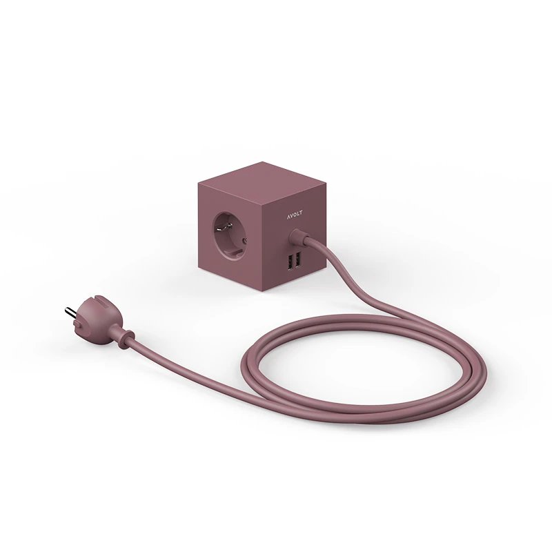 Square 1 USB & Magnet - Rusty Red