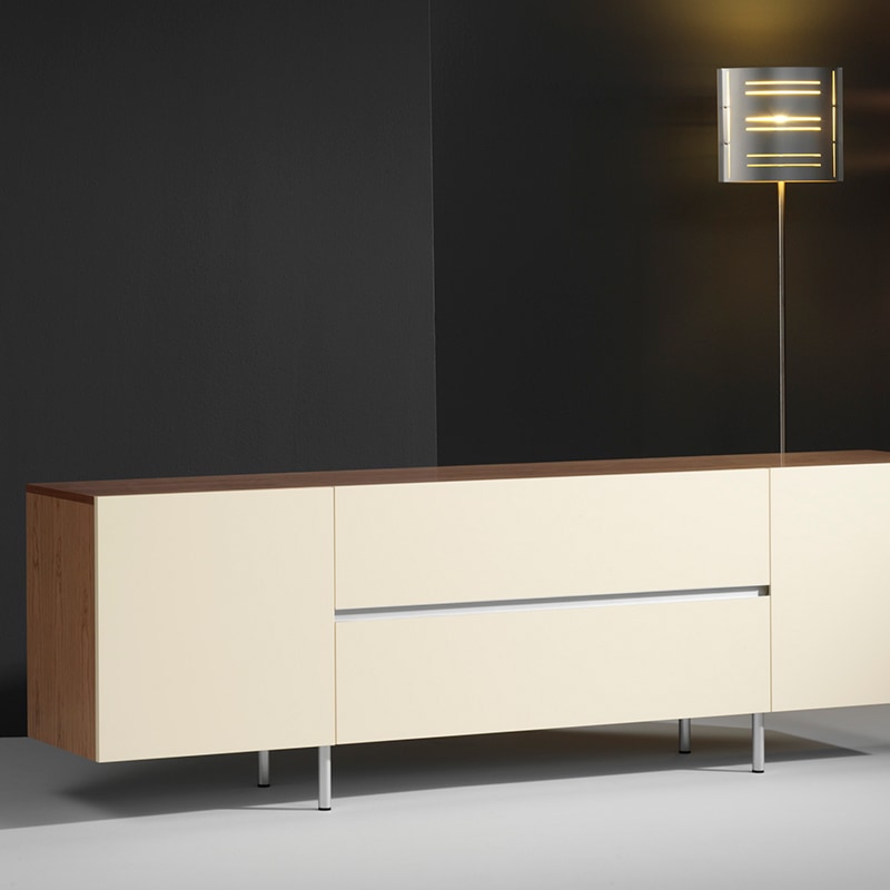 Line Dressoir KL-KC / Frame & greeplijst aluminium