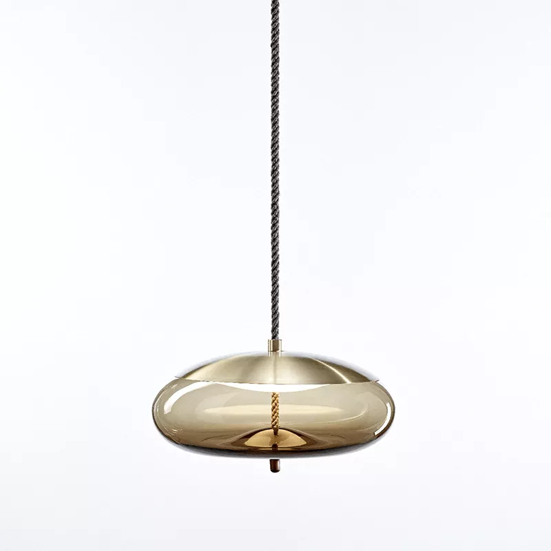 Knot Disco hanglamp glossy - Brass