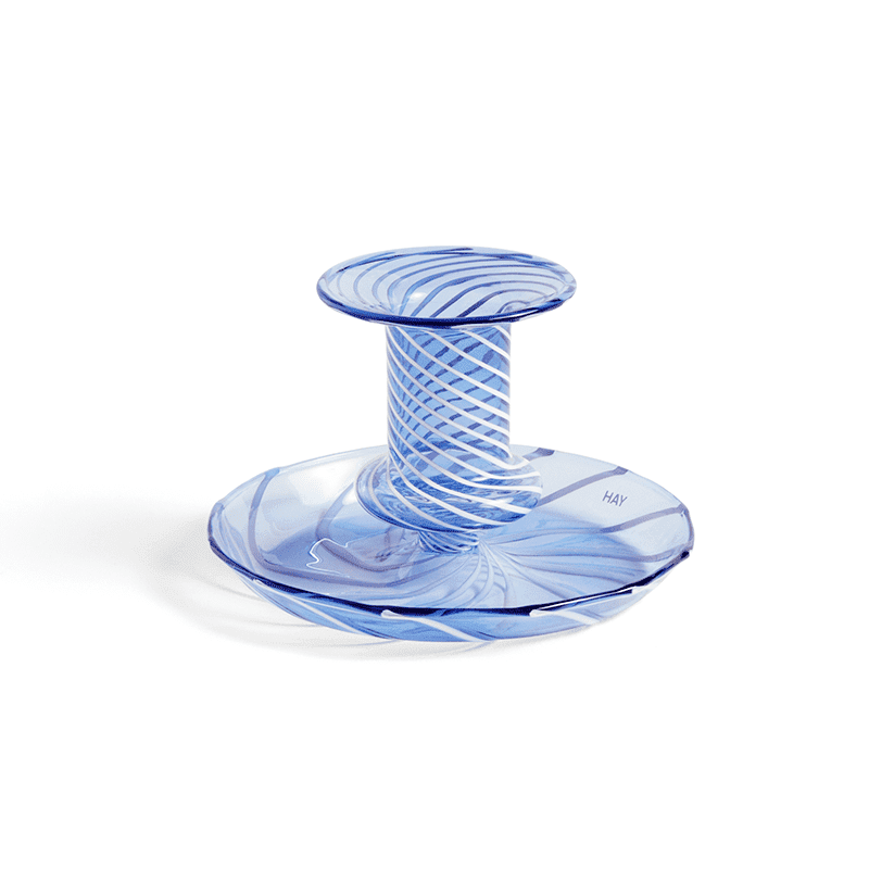 Flare Stripe - Light blue with white