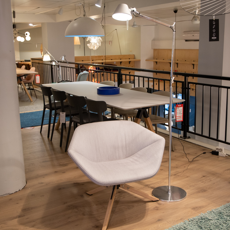 Tolomeo Terra LED vloerlamp aluminium