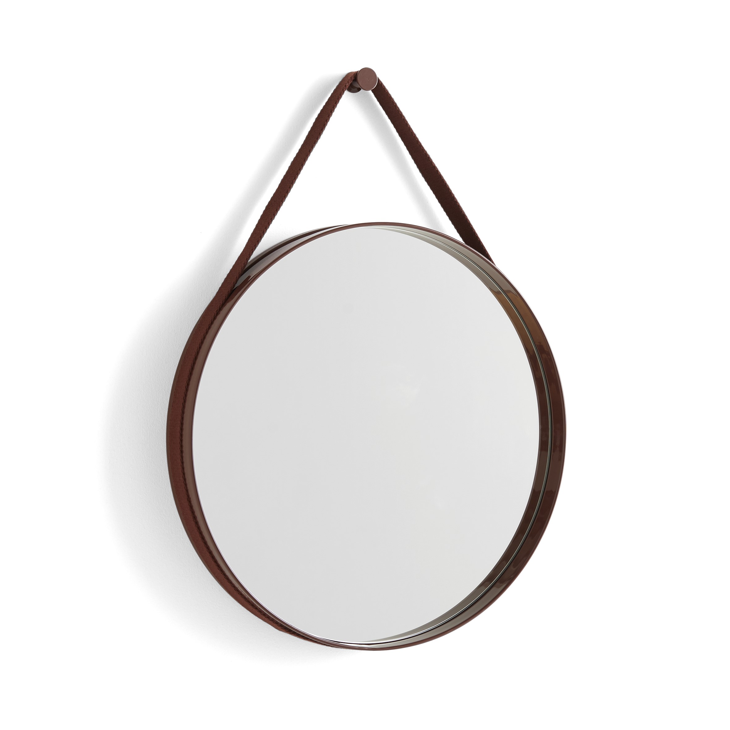 Strap mirror 50 cm - Dark Brown