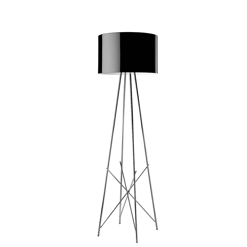 Ray F1 dim vloerlamp c/diff - Metal/nero