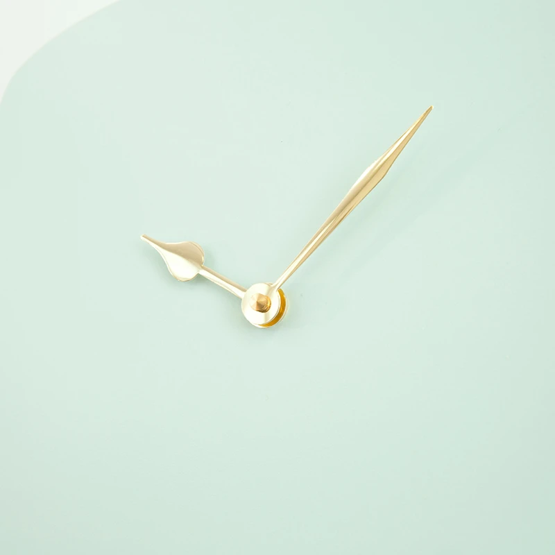 Wall clock pendulum large - Gale green/shiny gold