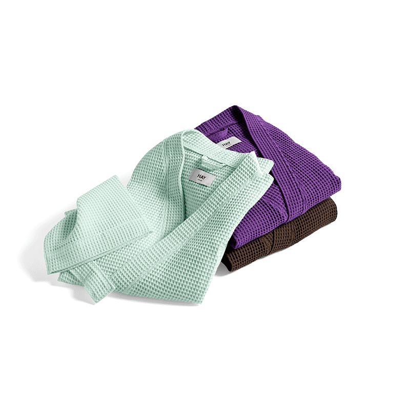 Waffle Bathrobe - Vibrant purple